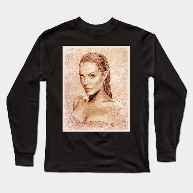 Angelina Long Sleeve T-Shirt by renatodsc